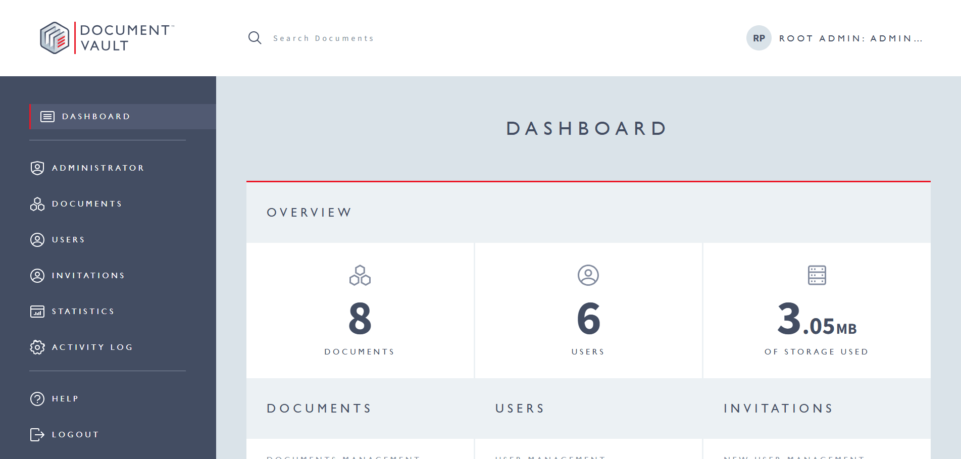 Document Vault - Admin Dashboard
